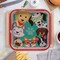 8 Count Dog Party Paw Print Square Paper Plates Disposable Birthday Celebrations 9"